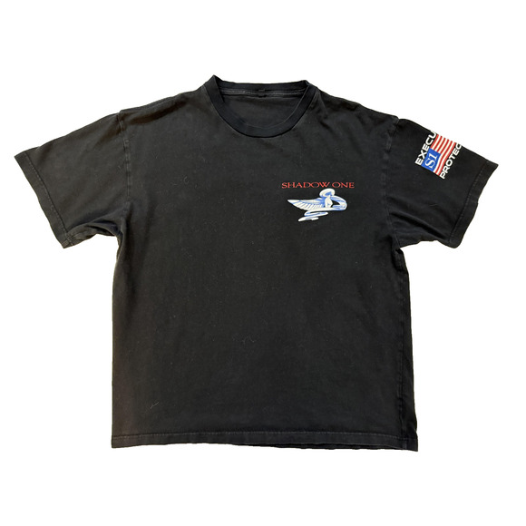 Shadow One Executive Protection Shirt Mens XL Black Graphic Double Sided Hit - Picture 1 of 7